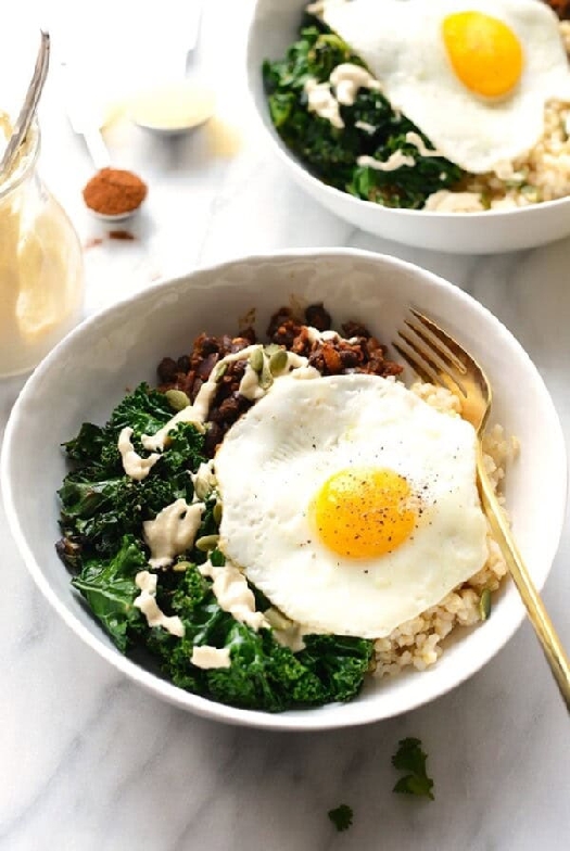 Savory breakfast bowls