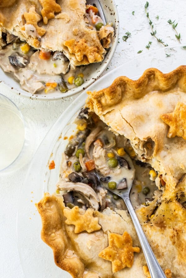 Leftover turkey pot pie