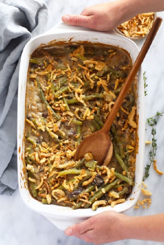 Vegan green bean casserole