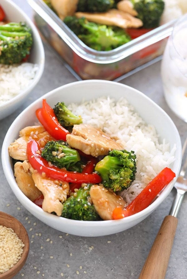 Chicken and broccoli stir fry