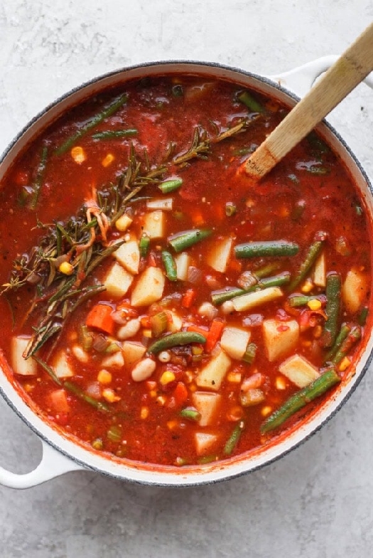 Hearty vegetable soup