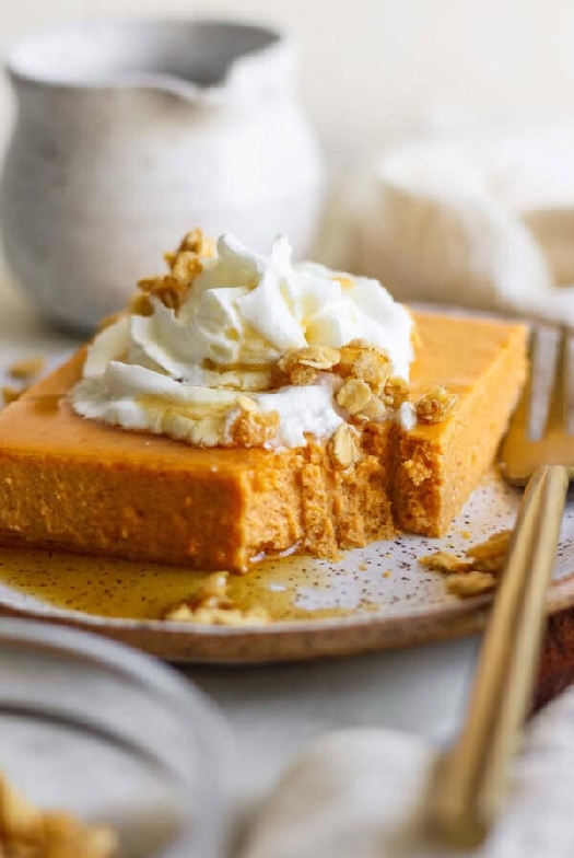 High protein pumpkin bars