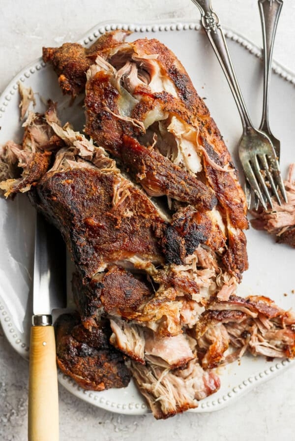 Slow roasted pork shoulder