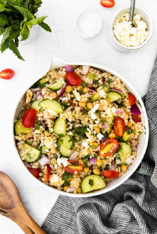 Mediterranean couscous salad