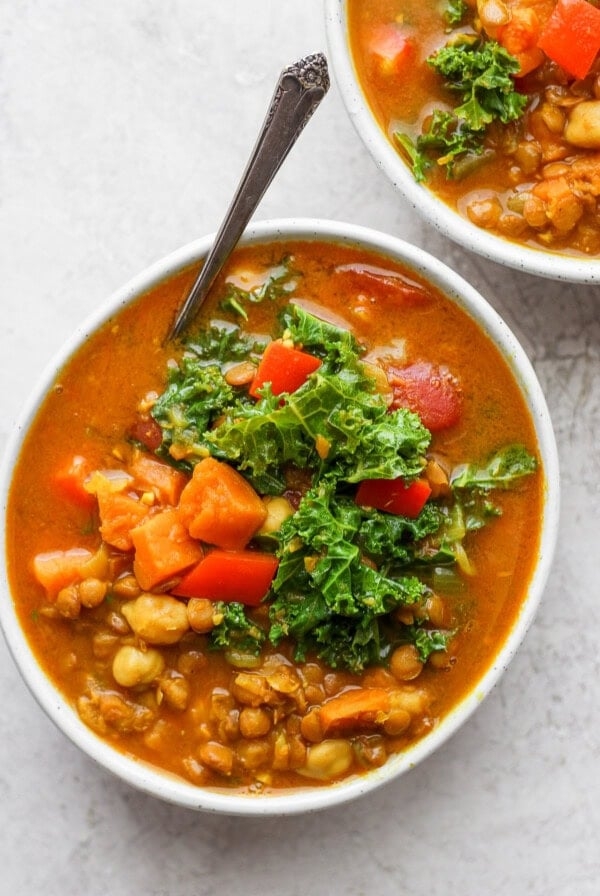 Instant pot lentil soup