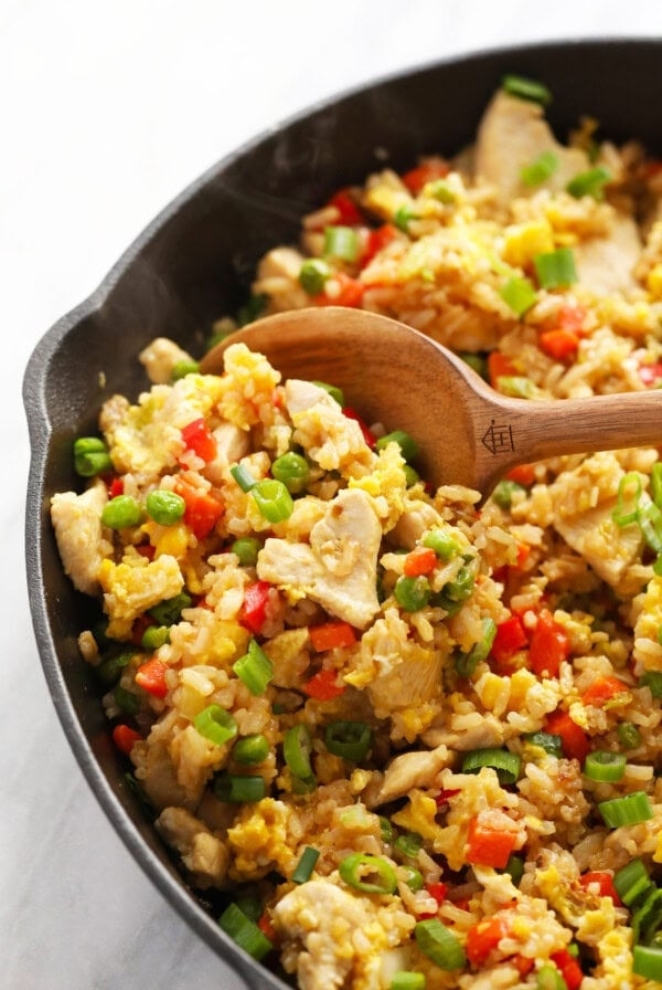 Easy chicken fried rice