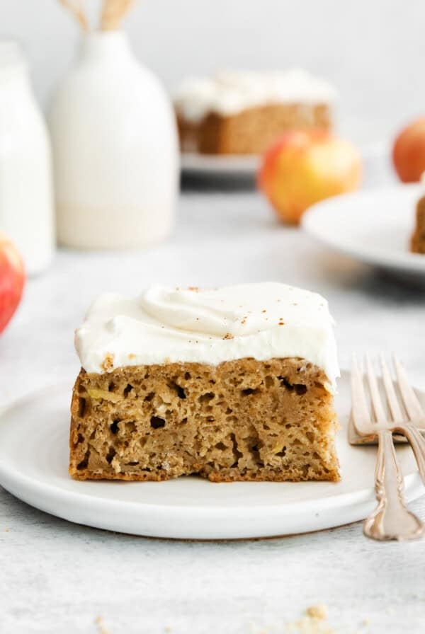 Apple cake with cream cheese frosting