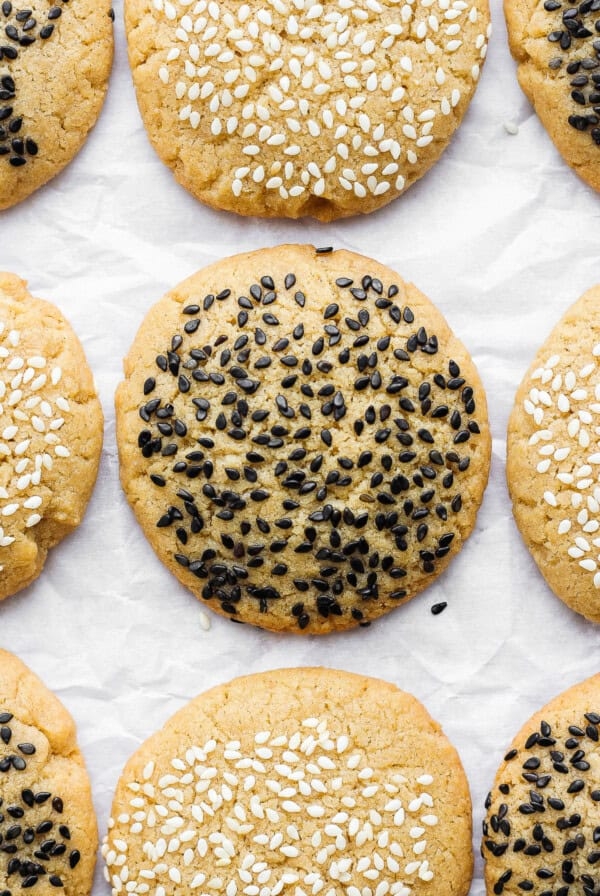 Chewy tahini cookies