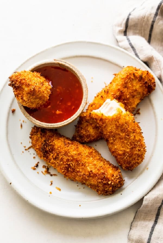 Air fryer crispy coconut chicken tenders