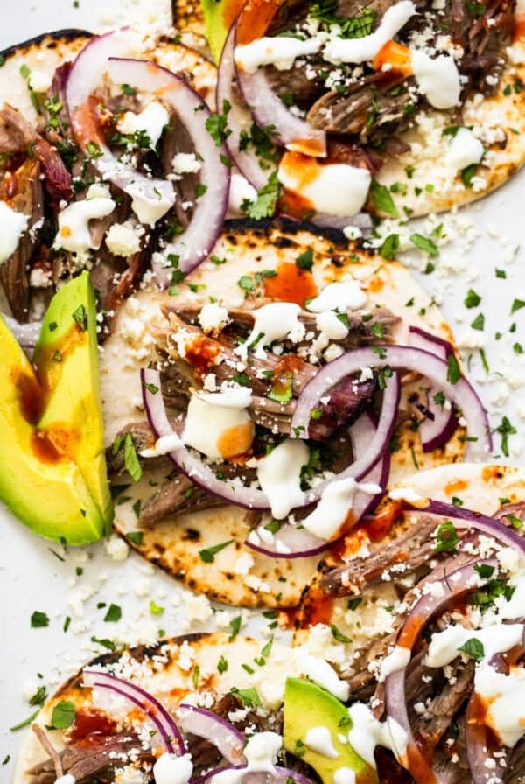 Smoked pulled pork tacos