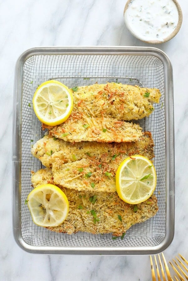 Parmesan crusted tilapia