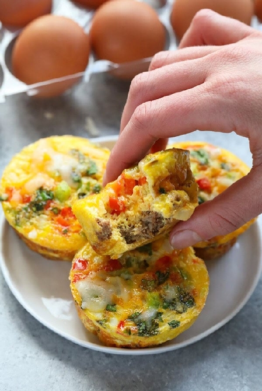 Turkey fajita egg cups