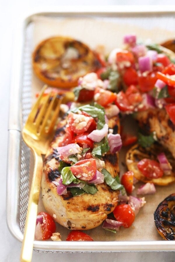 Grilled greek lemon chicken
