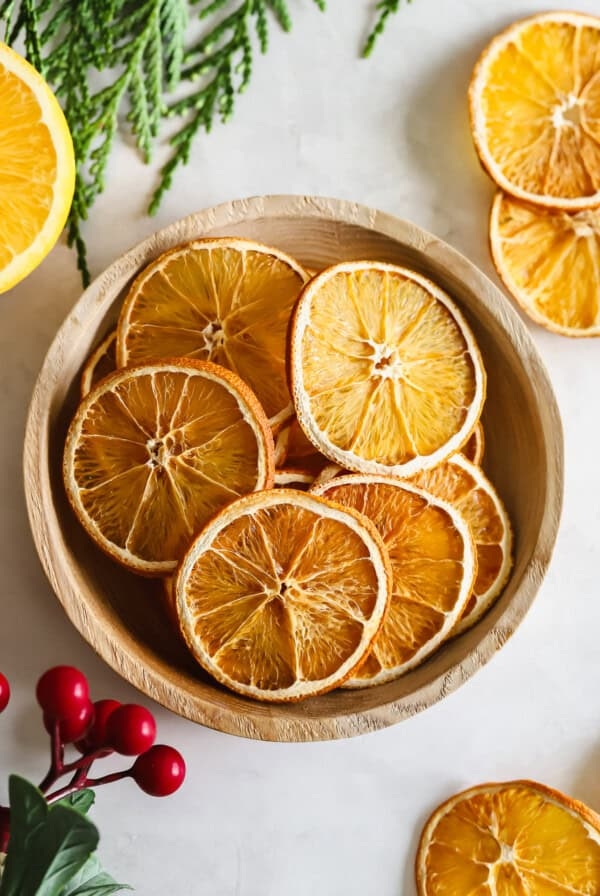 Dried orange garland
