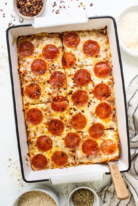 Pizza quinoa casserole