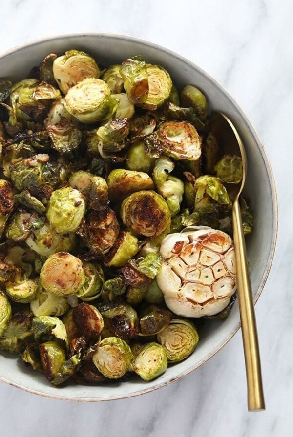 Oven roasted brussels sprouts