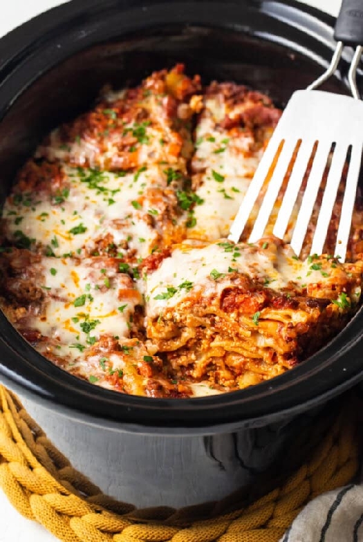 Amazing crockpot lasagna