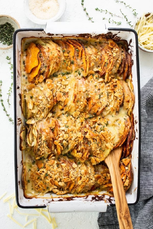 Sweet potatoes au gratin