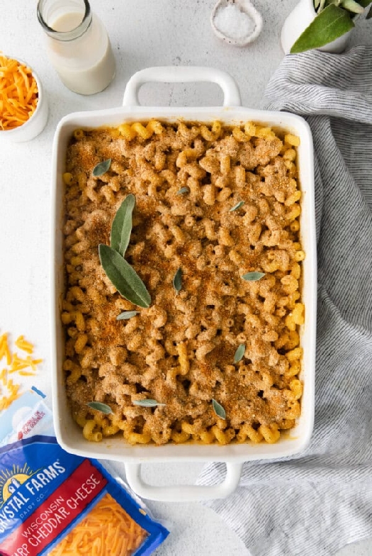 Butternut squash mac and cheese