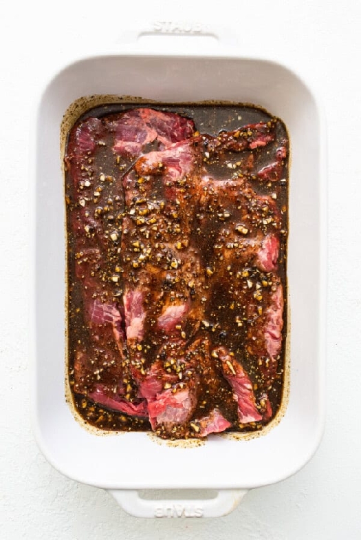 Juicy skirt steak marinade