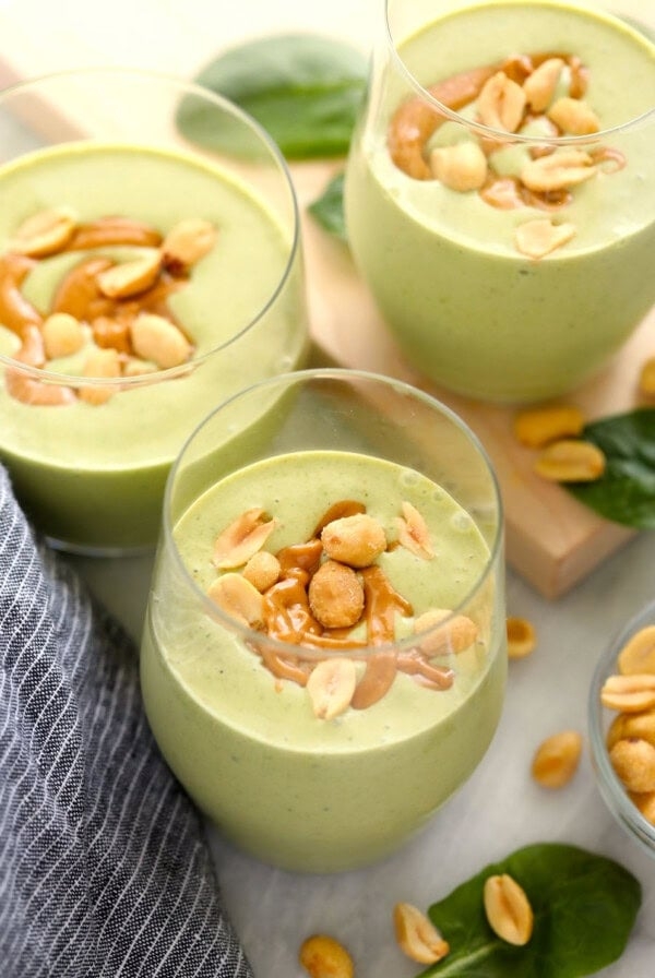 Peanut butter green smoothie