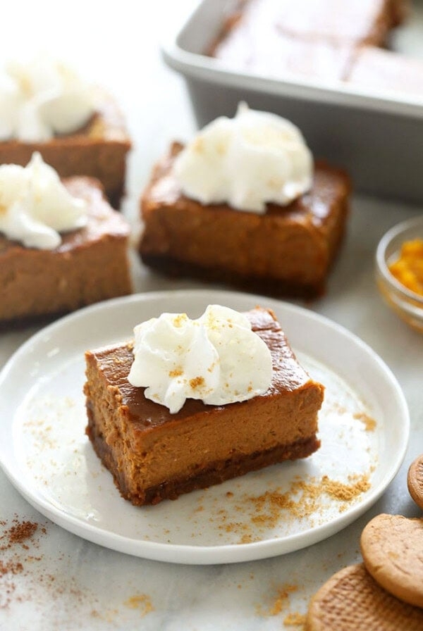 Pumpkin cheesecake bars