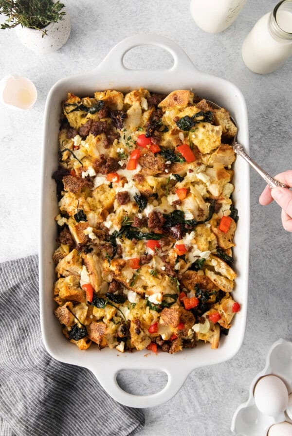 English muffin breakfast bake