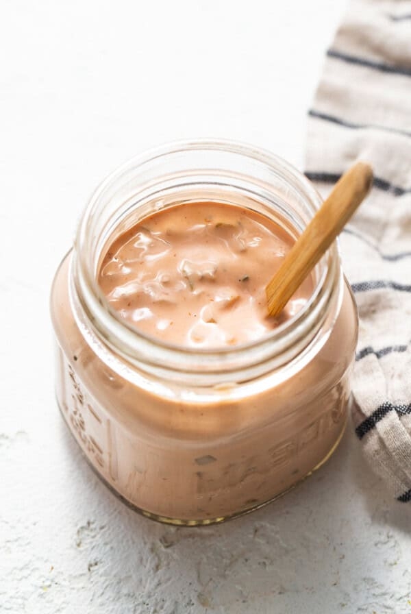 Homemade thousand island dressing