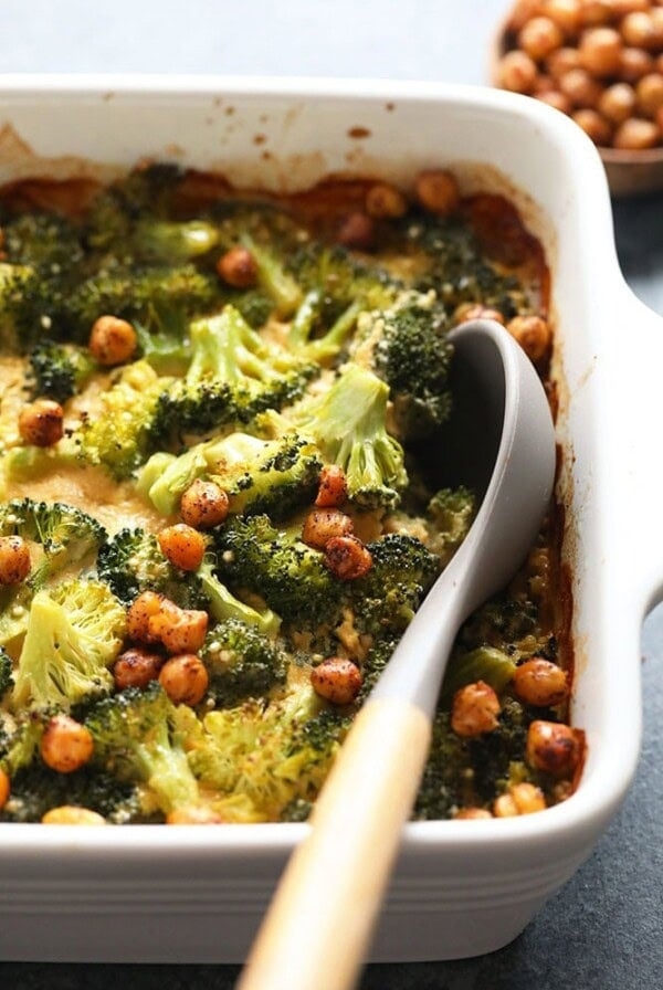 Vegan broccoli and cheese casserole