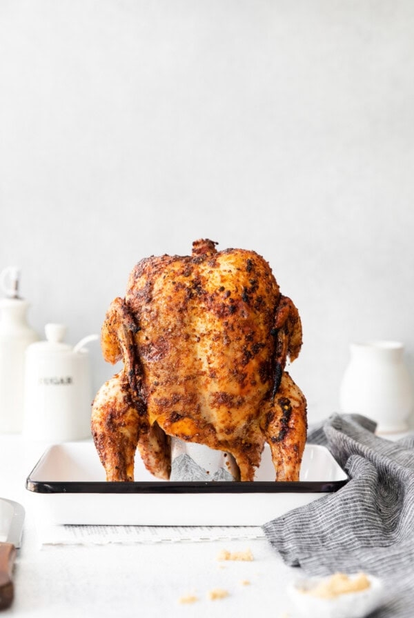 Juicy beer can chicken