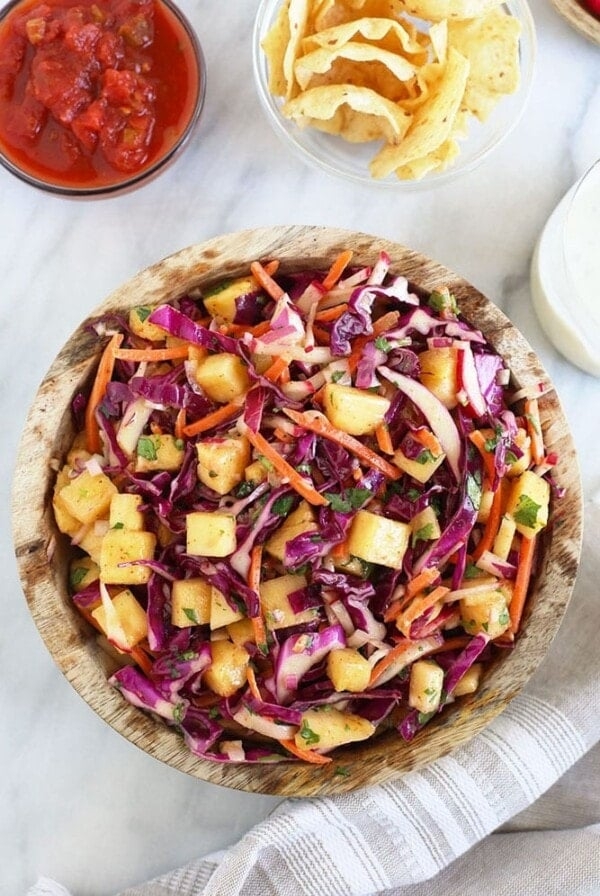 Pineapple coleslaw