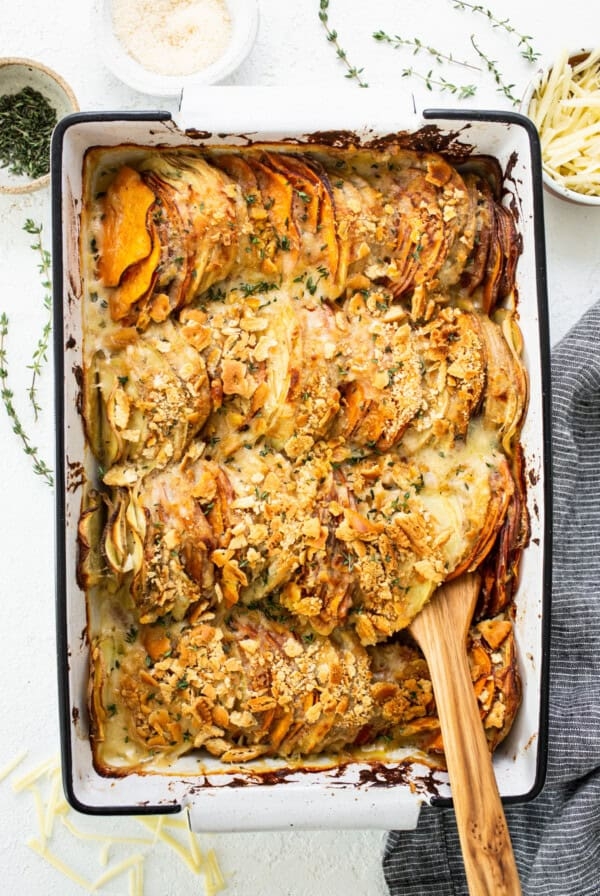 Sweet potatoes au gratin