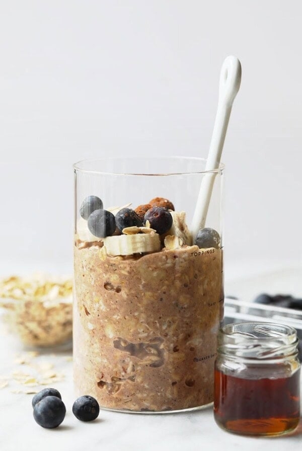 Maple french toast vegan overnight oats