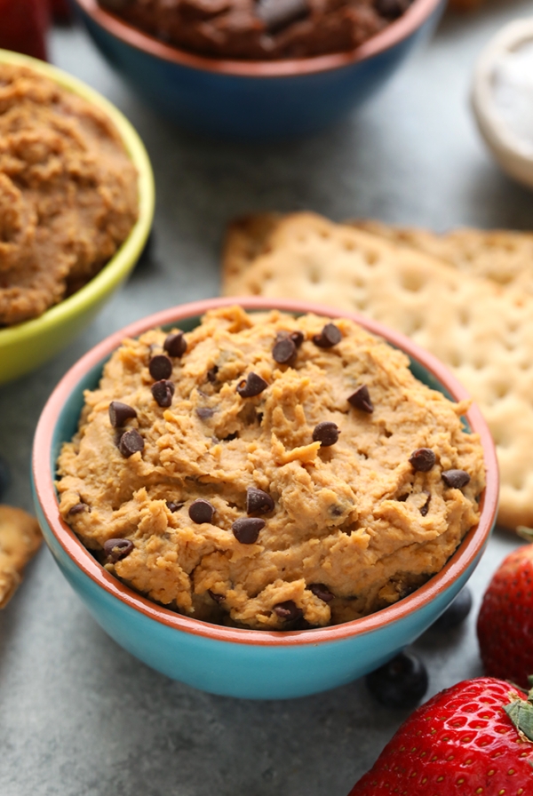 Edible cookie dough dip (3 ways)