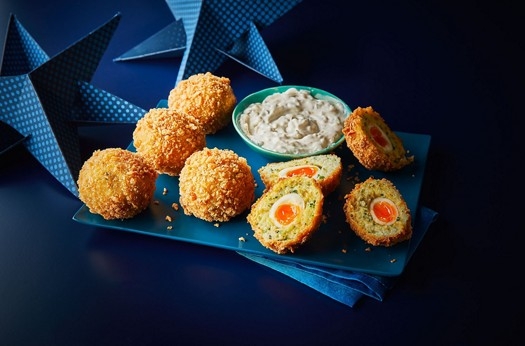 Haddock scotch quail eggs