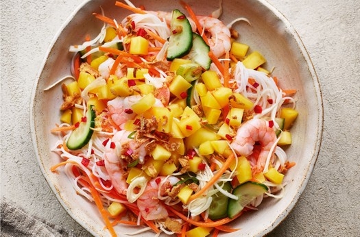 Prawn & mango salad with lime & chilli