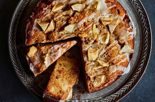 Gluten-free sticky pear, date & ginger cake