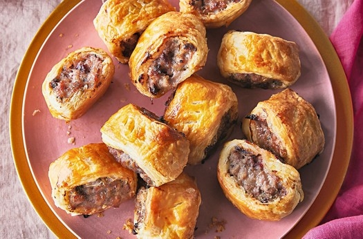 Pork and cranberry sausage rolls