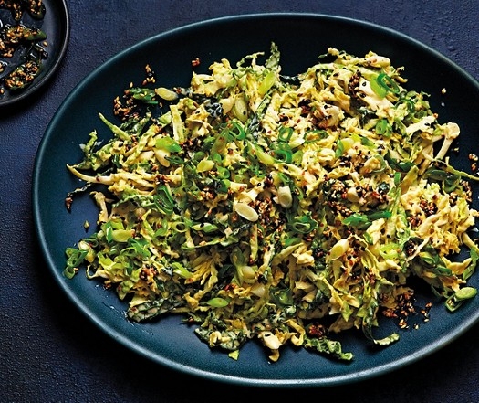 Tahini winter slaw