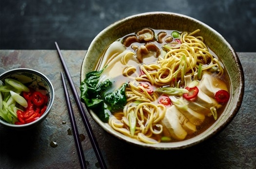 Ginger chicken noodle soup
