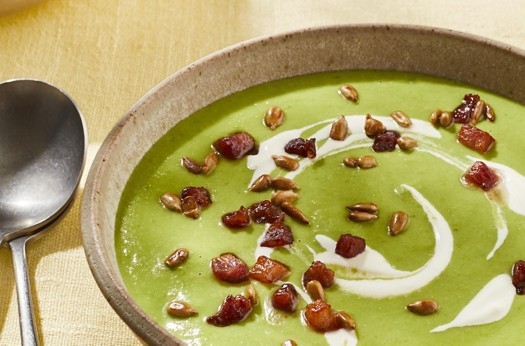 Pea & pancetta soup