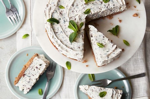 Mint chocolate cheesecake