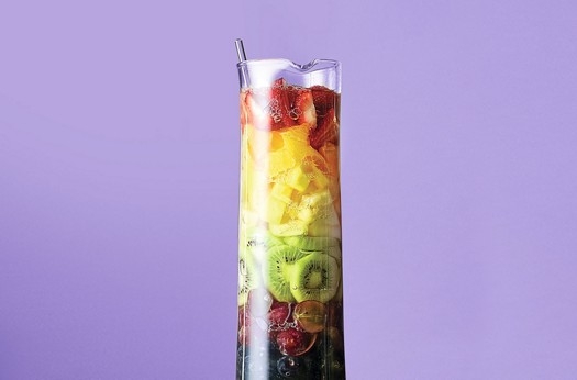 Fruit rainbow sangria