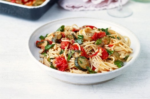 Roasted courgette and tomato sauce