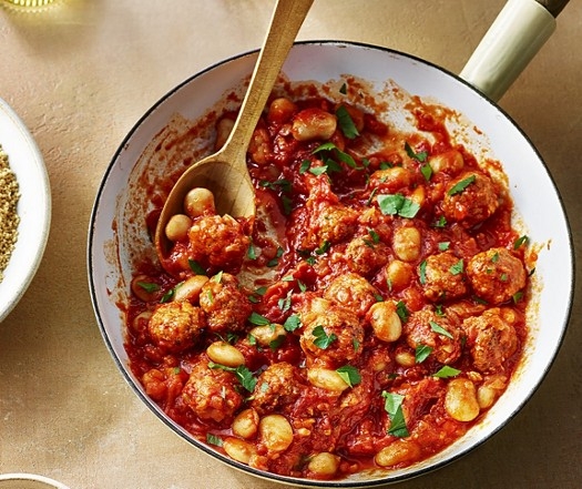 Nduja meatballs in tomato sauce