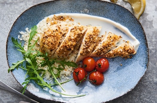 Chicken, dukkah & cauliflower couscous