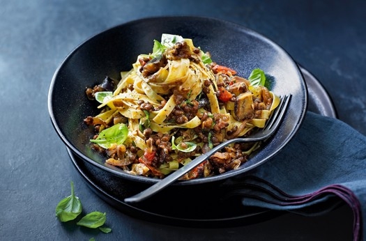 Lentil & aubergine ragu