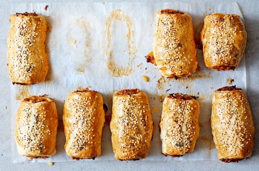 Lamb and harissa sausage rolls