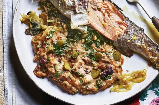 Aubergine & potato mash