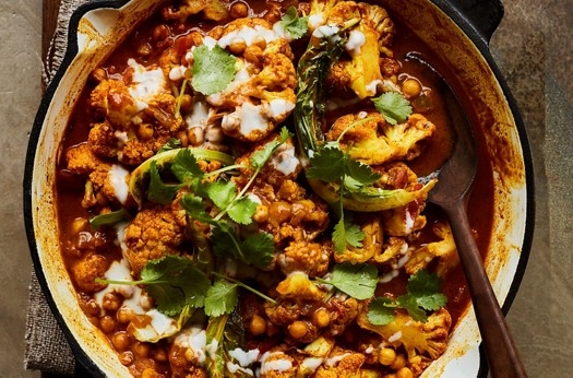 Cauliflower & chickpea tikka masala